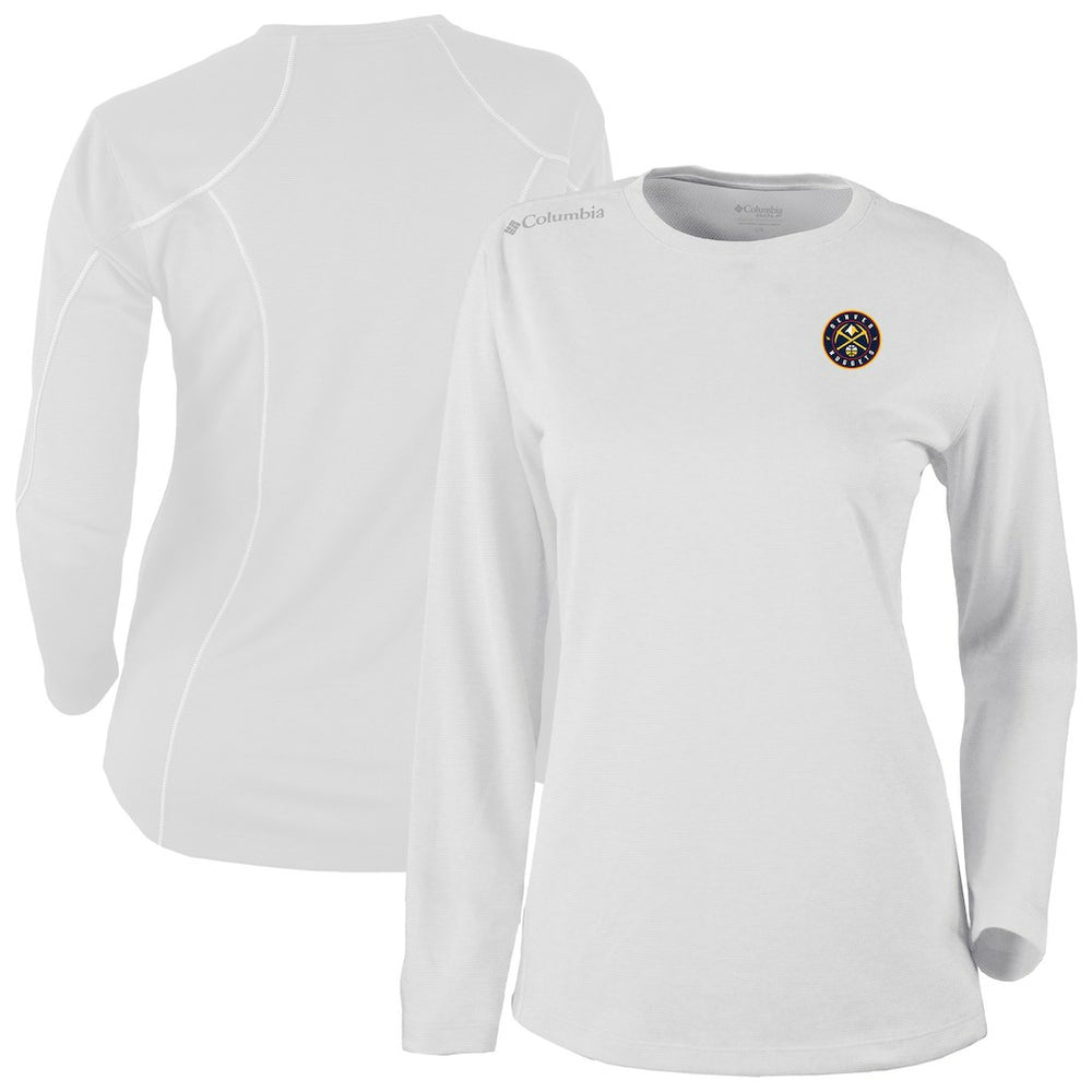 Denver Nuggets Women's Omni-Wick Shotgun Pullover Top White - NBA