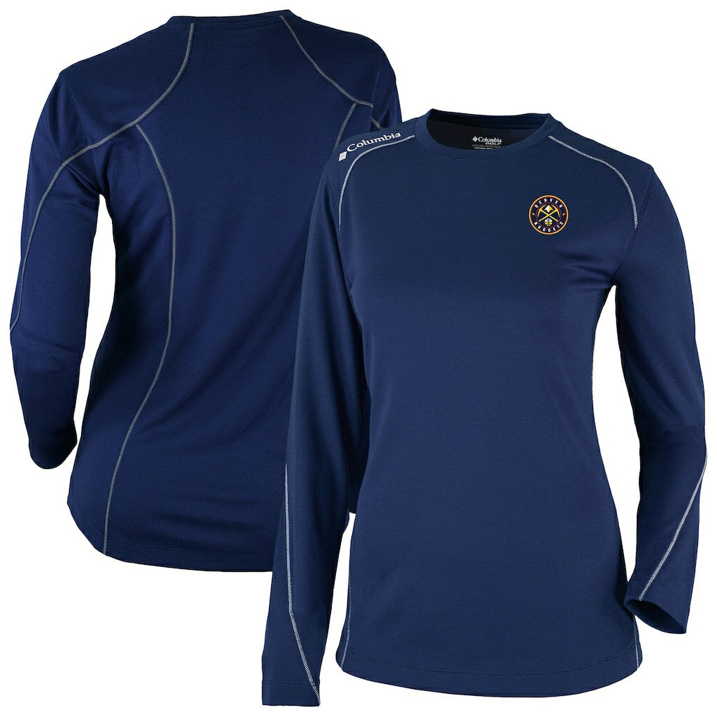 Denver Nuggets Women's Omni-Wick Shotgun Pullover Top Navy - NBA