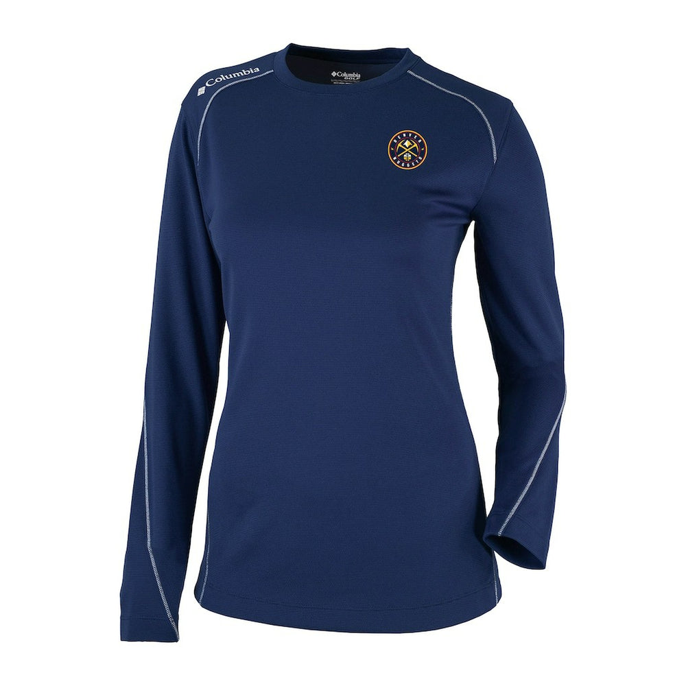 Denver Nuggets Women's Omni-Wick Shotgun Pullover Top Navy - NBA