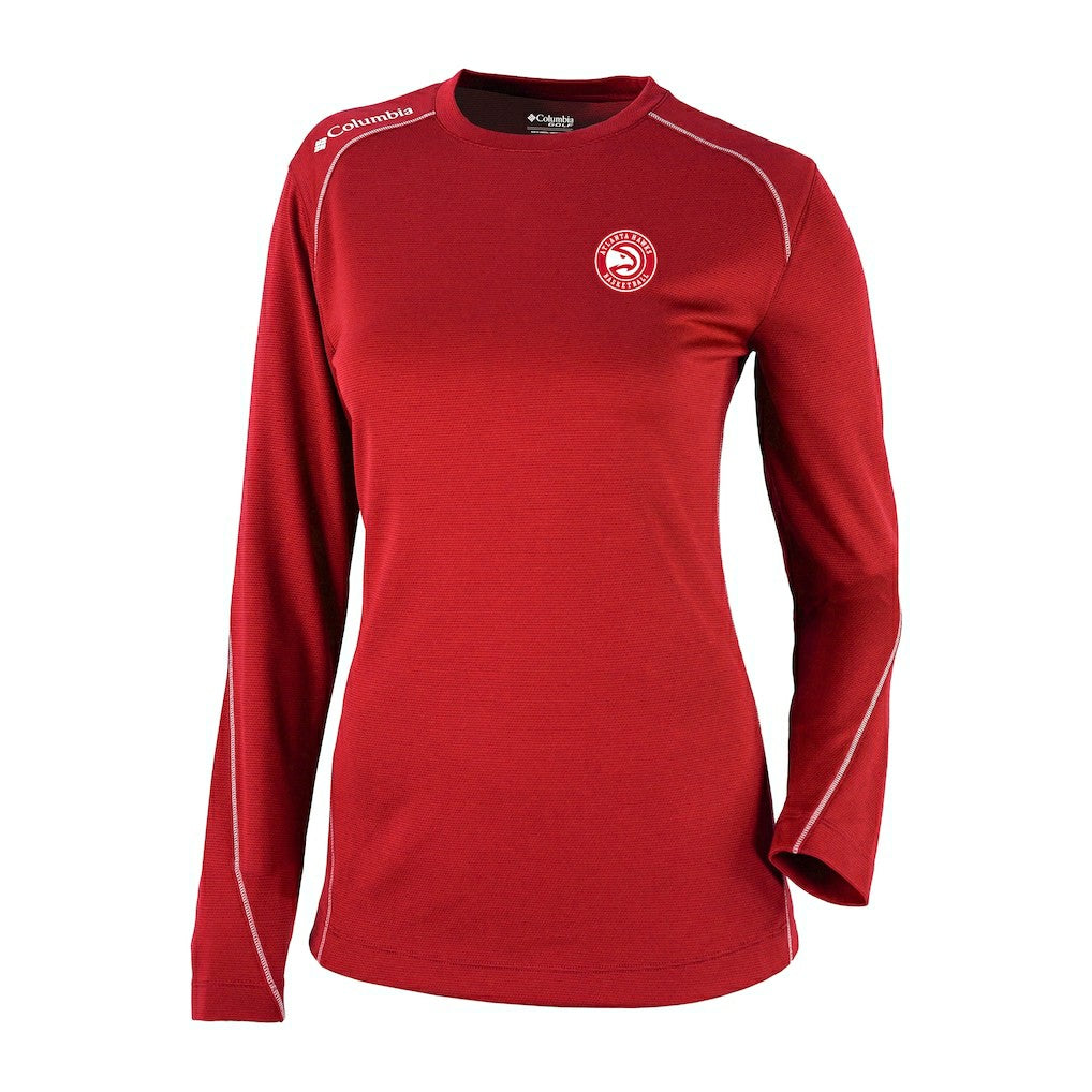 Atlanta Hawks Women's Omni-Wick Shotgun Pullover Top Red - NBA