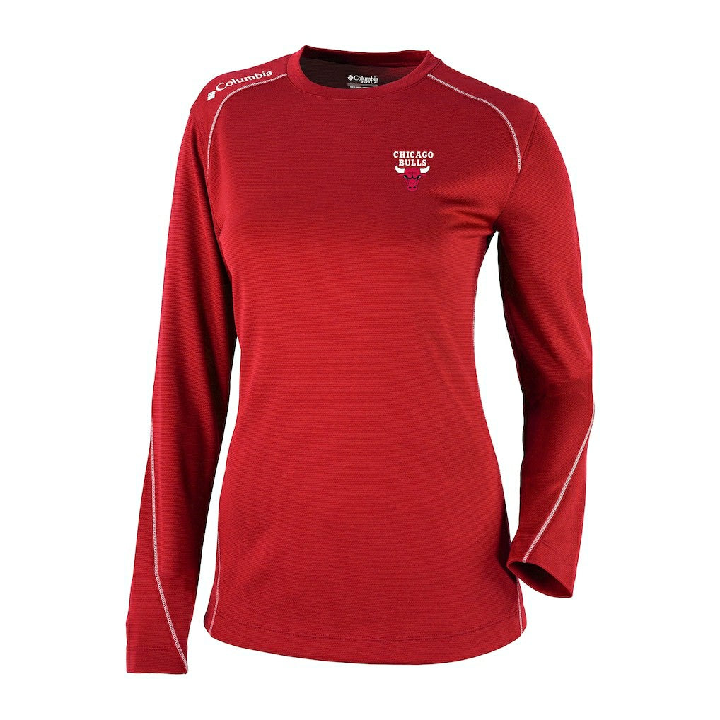 Chicago Bulls Women's Omni-Wick Shotgun Pullover Top Red - NBA
