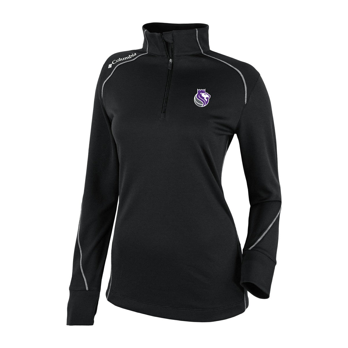 Sacramento Kings Women's Omni-Wick Shotgun 2.0 Quarter-Zip Pullover Top Black - NBA
