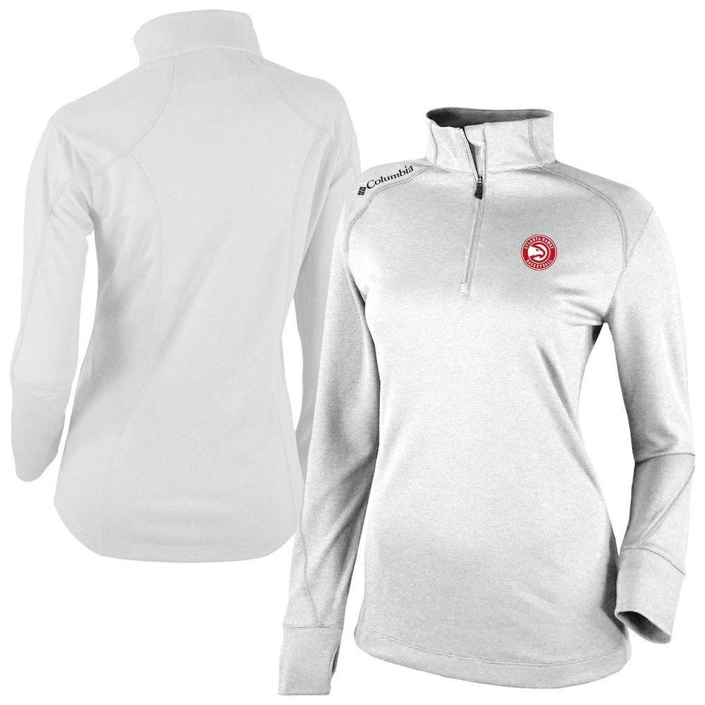 Atlanta Hawks Women's Omni-Wick Shotgun 2.0 Quarter-Zip Pullover Top White - NBA