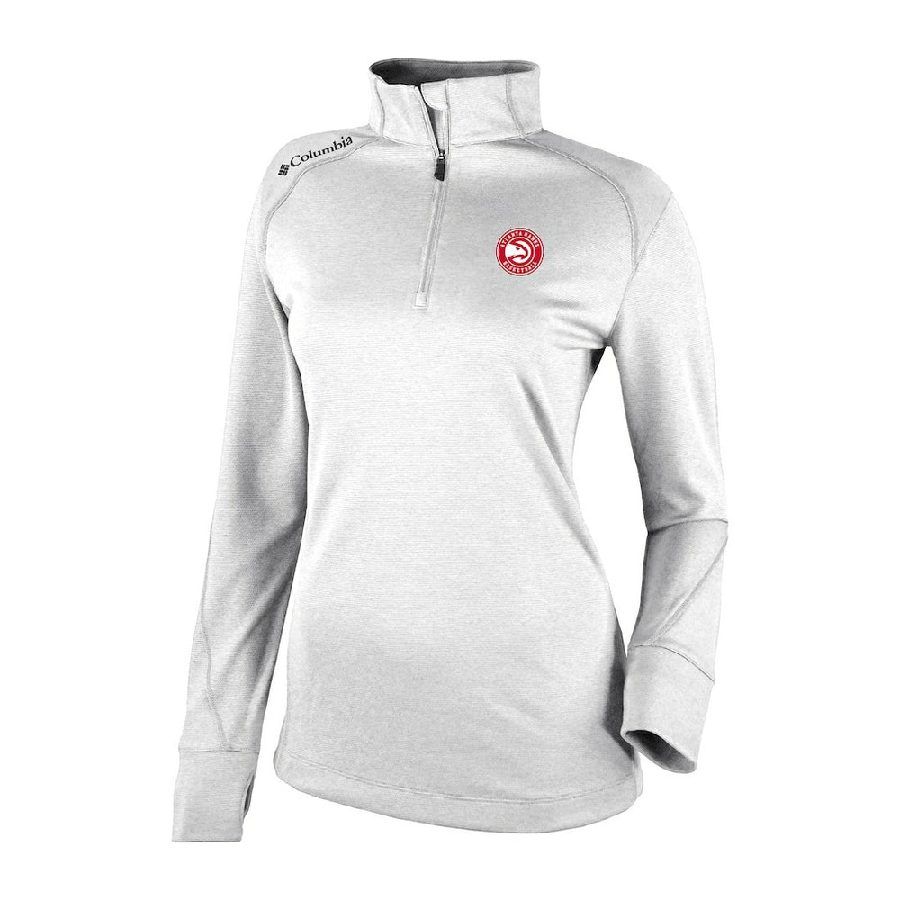 Atlanta Hawks Women's Omni-Wick Shotgun 2.0 Quarter-Zip Pullover Top White - NBA