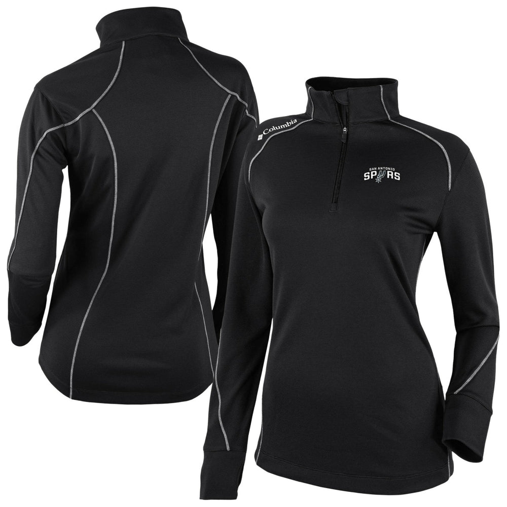 San Antonio Spurs Women's Omni-Wick Shotgun 2.0 Quarter-Zip Pullover Top Black - NBA