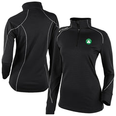 Boston Celtics Women's Omni-Wick Shotgun 2.0 Quarter-Zip Pullover Top Black - NBA