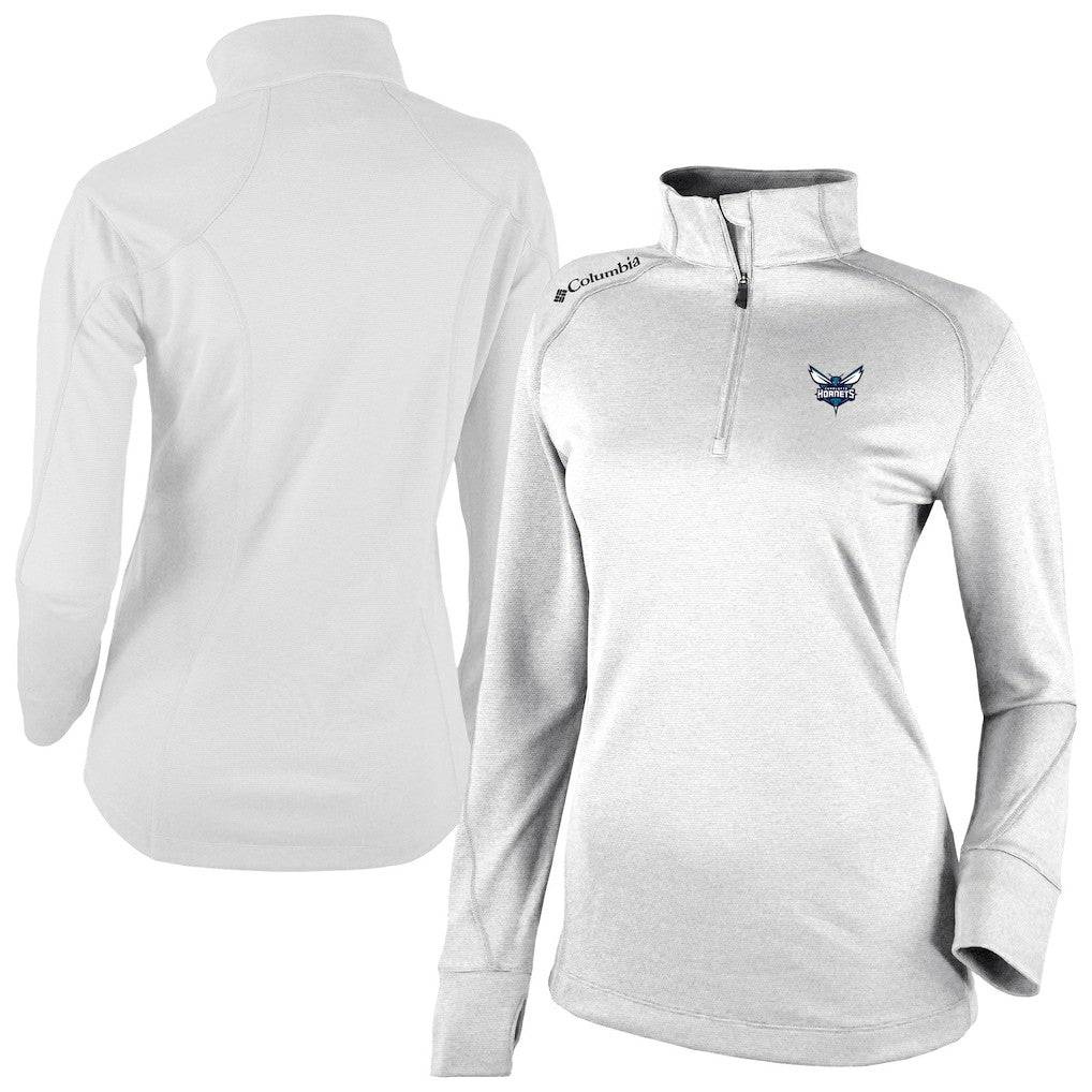 Charlotte Hornets Women's Omni-Wick Shotgun 2.0 Quarter-Zip Pullover Top White - NBA