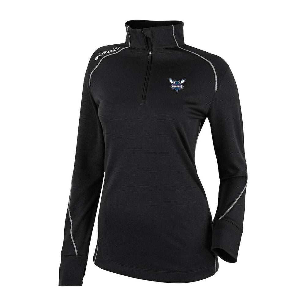 Charlotte Hornets Women's Omni-Wick Shotgun 2.0 Quarter-Zip Pullover Top Black - NBA