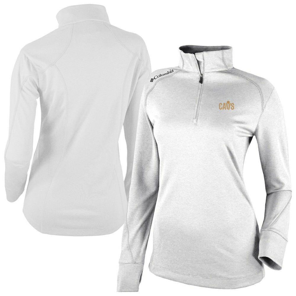 Cleveland Cavaliers Women's Omni-Wick Shotgun 2.0 Quarter-Zip Pullover Top White - NBA