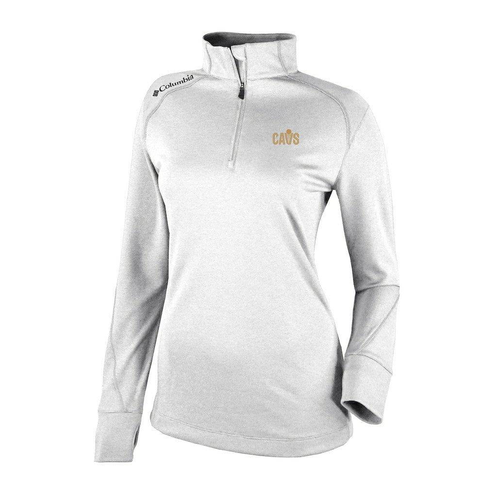 Cleveland Cavaliers Women's Omni-Wick Shotgun 2.0 Quarter-Zip Pullover Top White - NBA