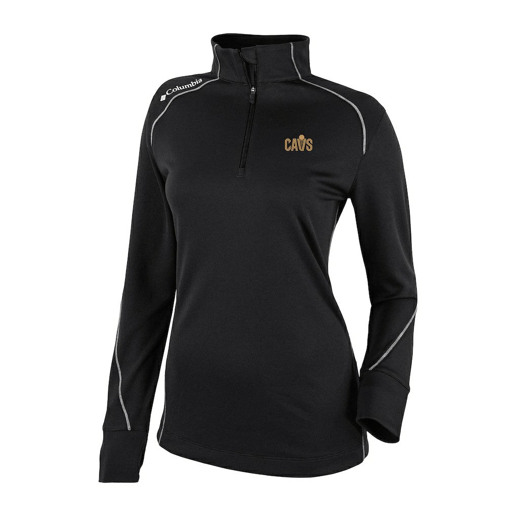 Cleveland Cavaliers Women's Omni-Wick Shotgun 2.0 Quarter-Zip Pullover Top Black - NBA