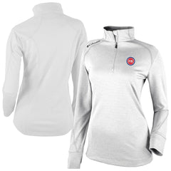 Detroit Pistons Women's Omni-Wick Shotgun 2.0 Quarter-Zip Pullover Top White - NBA