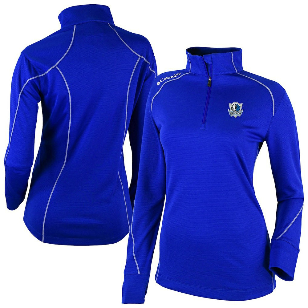 Dallas Mavericks Women's Omni-Wick Shotgun 2.0 Quarter-Zip Pullover Top Blue - NBA