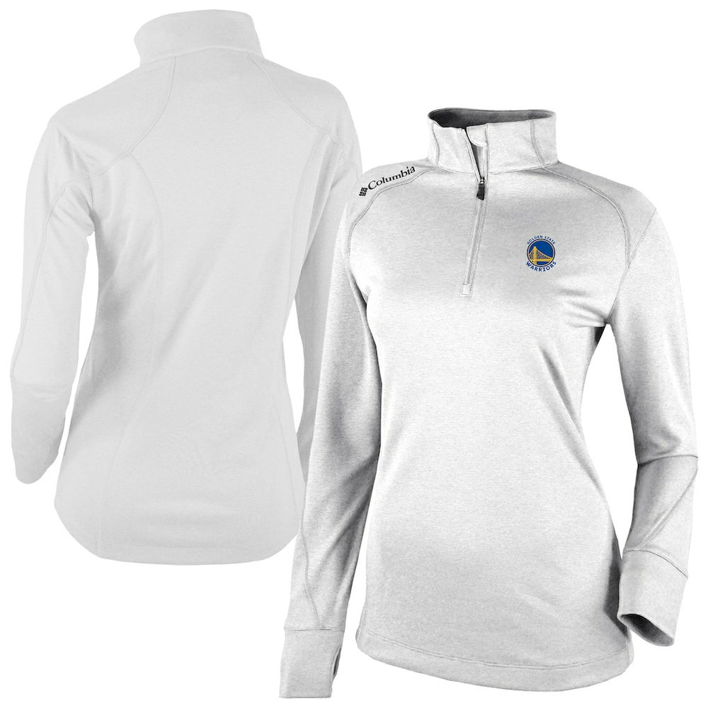 Golden State Warriors Women's Omni-Wick Shotgun 2.0 Quarter-Zip Pullover Top White - NBA
