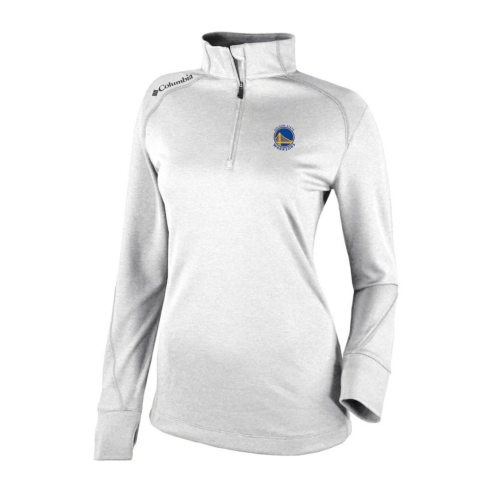 Golden State Warriors Women's Omni-Wick Shotgun 2.0 Quarter-Zip Pullover Top White - NBA