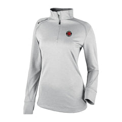 Toronto Raptors Women's Omni-Wick Shotgun 2.0 Quarter-Zip Pullover Top Heather Gray - NBA