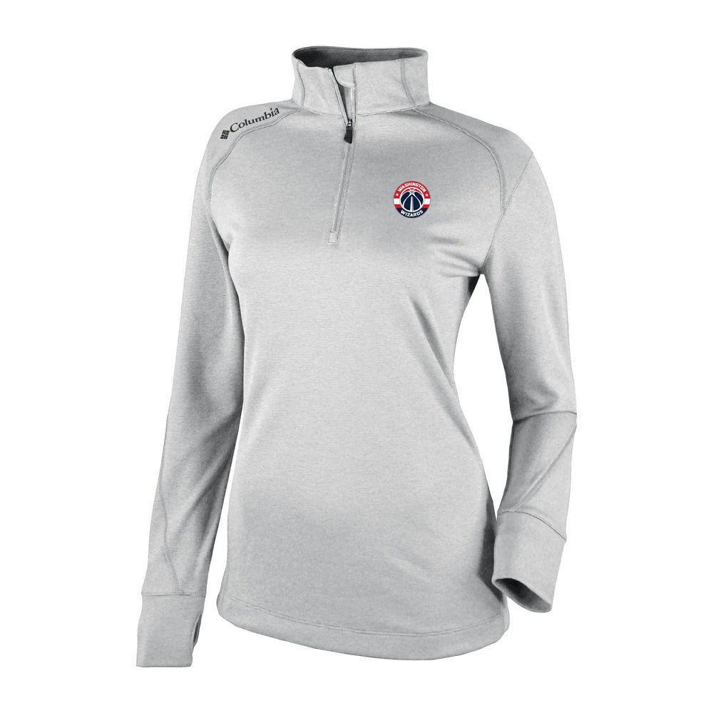 Washington Wizards Women's Omni-Wick Shotgun 2.0 Quarter-Zip Pullover Top Heather Gray - NBA
