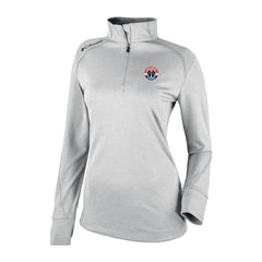 Washington Wizards Women's Omni-Wick Shotgun 2.0 Quarter-Zip Pullover Top Heather Gray - NBA