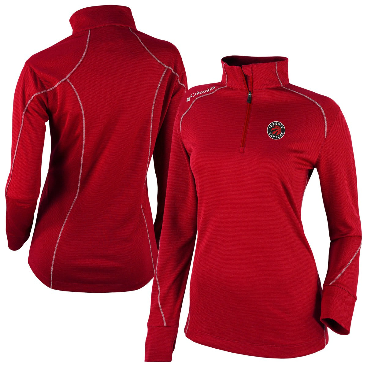 Toronto Raptors Women's Omni-Wick Shotgun 2.0 Quarter-Zip Pullover Top Red - NBA