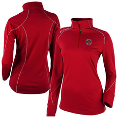 Toronto Raptors Women's Omni-Wick Shotgun 2.0 Quarter-Zip Pullover Top Red - NBA
