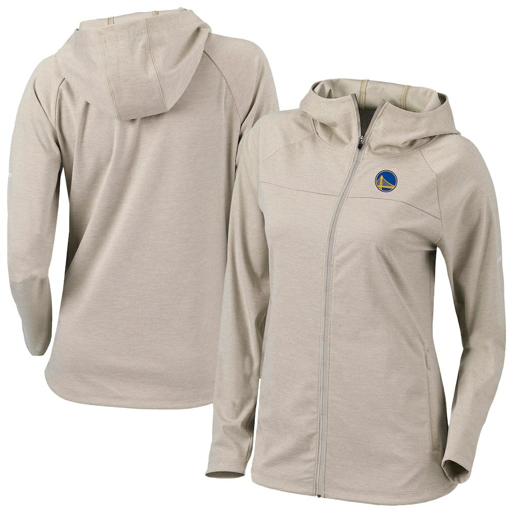 Golden State Warriors Women's Omni-Wick Half Shot Full-Zip Hooded Jacket Tan - NBA