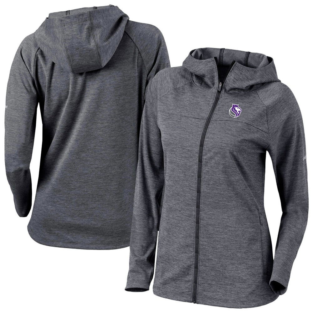 Sacramento Kings Women's Omni-Wick Half Shot Full-Zip Hooded Jacket Black - NBA