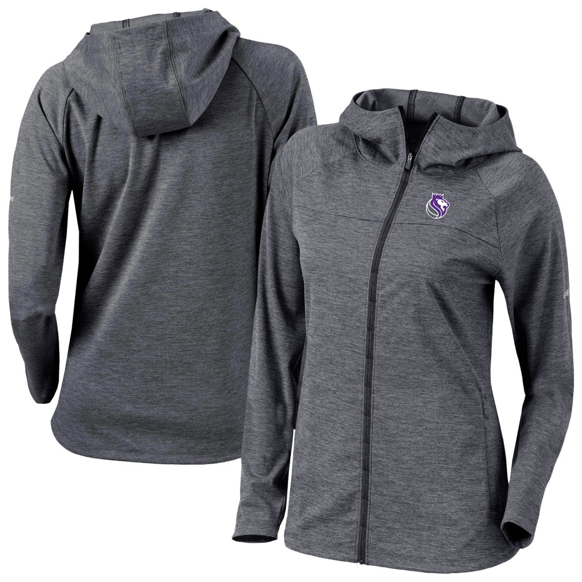 Sacramento Kings Women's Omni-Wick Half Shot Full-Zip Hooded Jacket Black - NBA