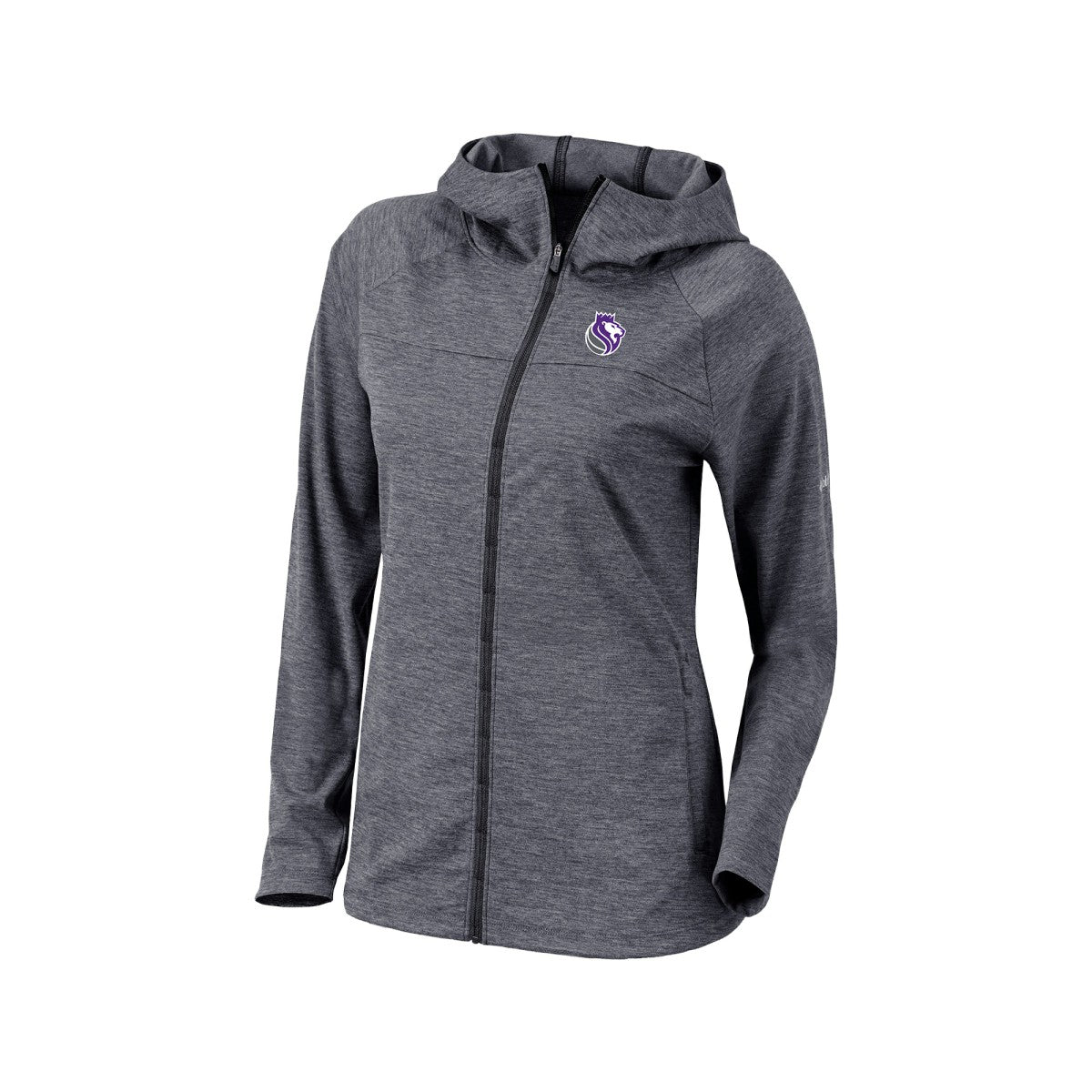 Sacramento Kings Women's Omni-Wick Half Shot Full-Zip Hooded Jacket Black - NBA