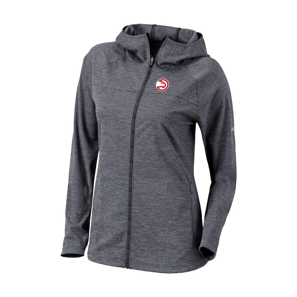 Atlanta Hawks Women's Omni-Wick Half Shot Full-Zip Hooded Jacket Black - NBA