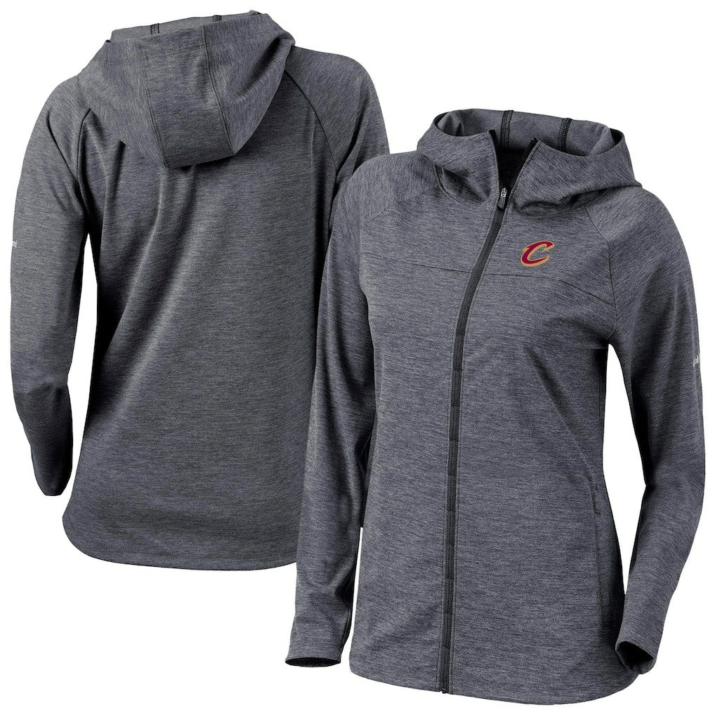 Cleveland Cavaliers Women's Omni-Wick Half Shot Full-Zip Hooded Jacket Black - NBA