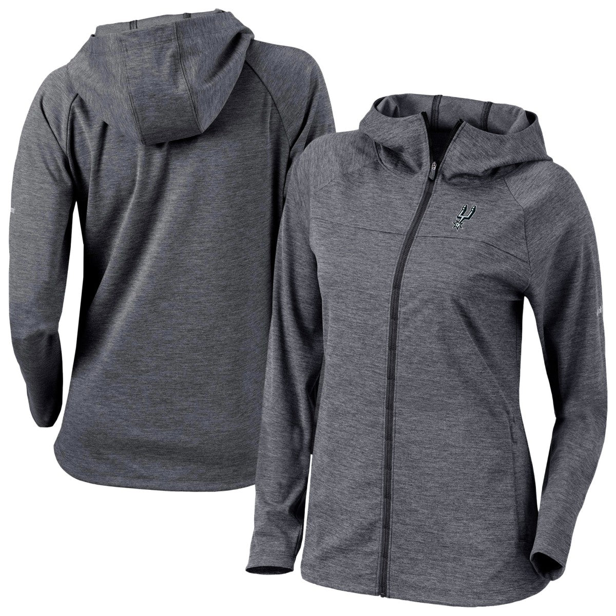San Antonio Spurs Women's Omni-Wick Half Shot Full-Zip Hooded Jacket Black - NBA