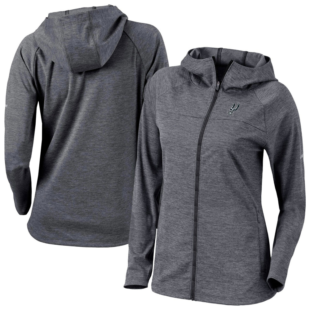 San Antonio Spurs Women's Omni-Wick Half Shot Full-Zip Hooded Jacket Black - NBA