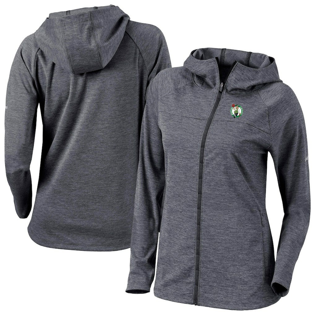 Boston Celtics Women's Omni-Wick Half Shot Full-Zip Hooded Jacket Black - NBA