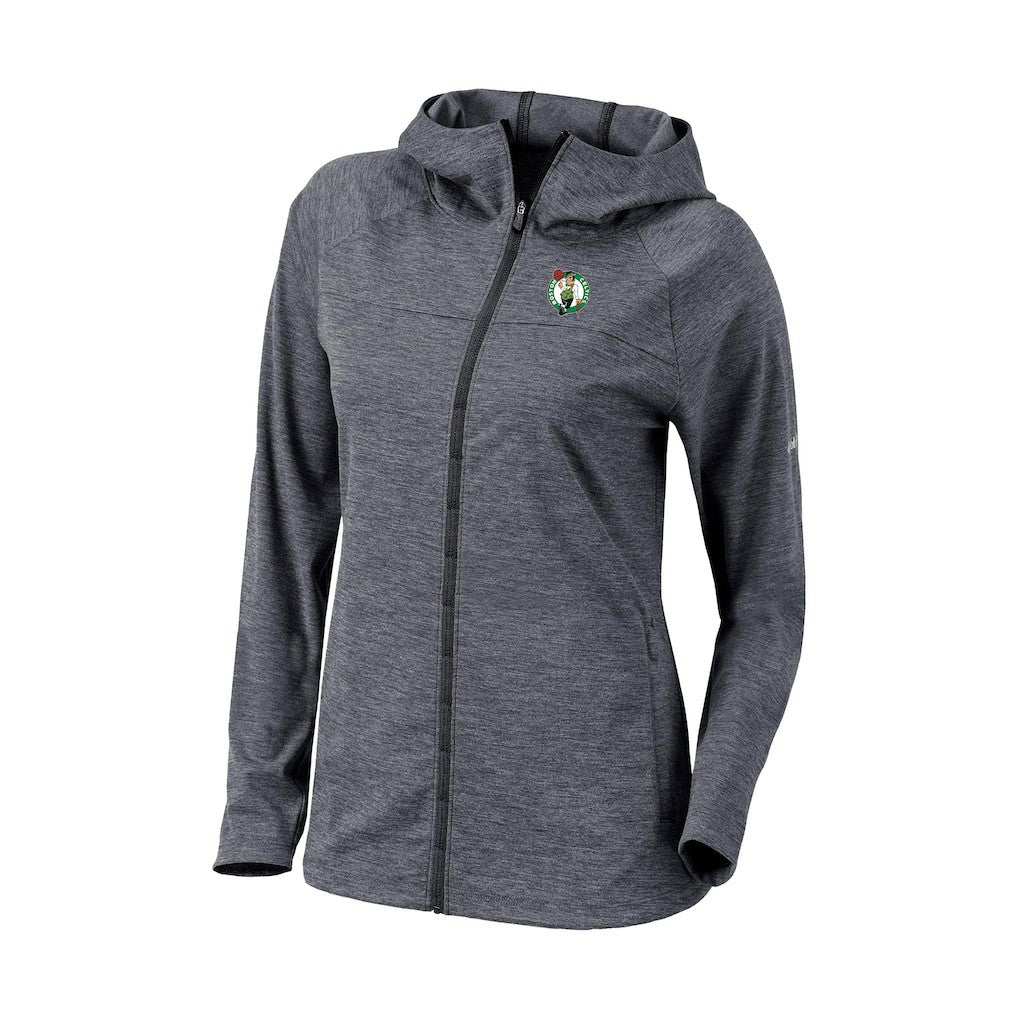 Boston Celtics Women's Omni-Wick Half Shot Full-Zip Hooded Jacket Black - NBA