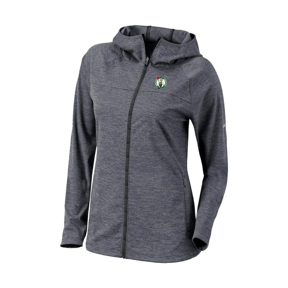 Boston Celtics Women's Omni-Wick Half Shot Full-Zip Hooded Jacket Black - NBA