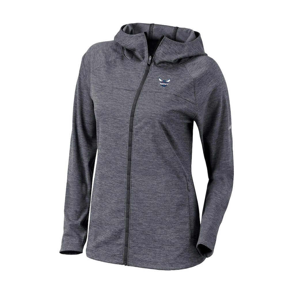 Charlotte Hornets Women's Omni-Wick Half Shot Full-Zip Hooded Jacket Black - NBA