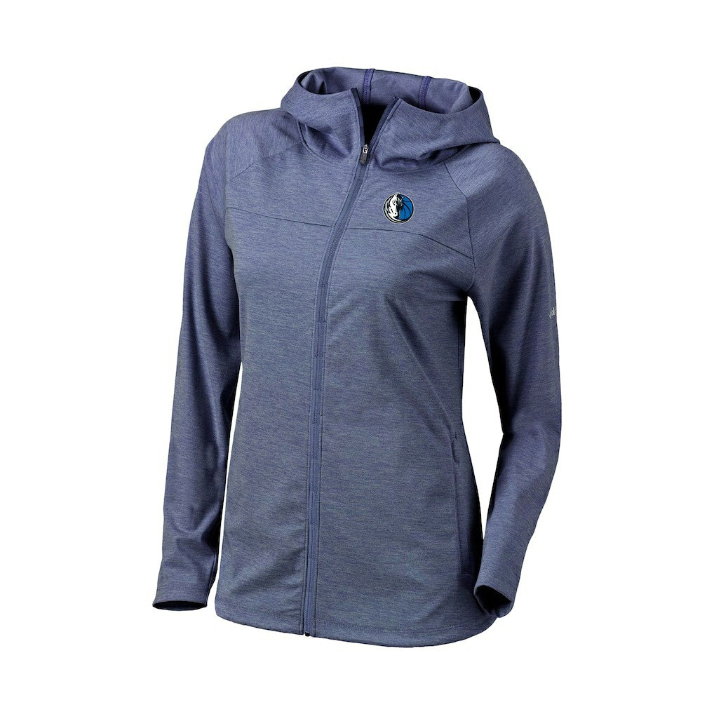 Dallas Mavericks Women's Omni-Wick Half Shot Full-Zip Hooded Jacket Navy - NBA