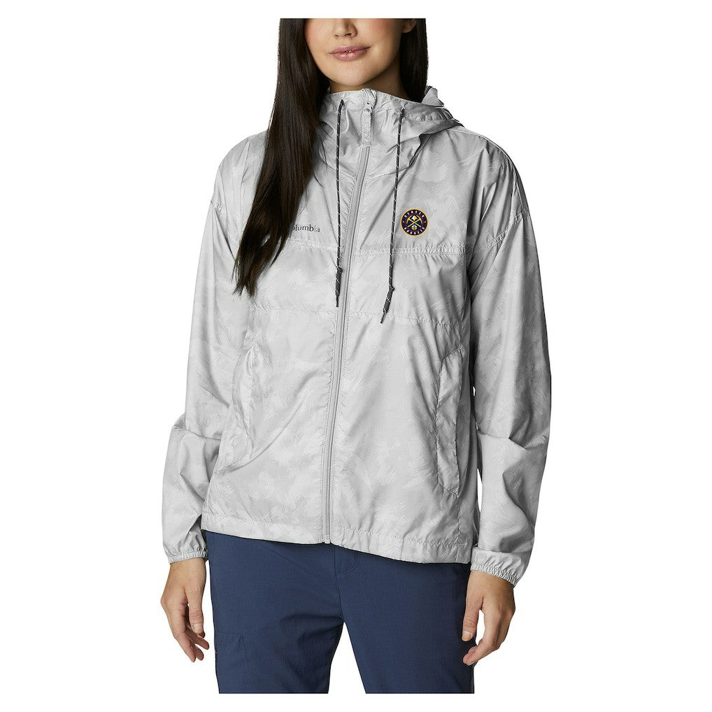 Denver Nuggets Women's Flash Challenger II Omni-Shade Full-Zip Windbreaker Jacket White - NBA