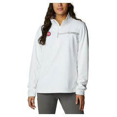 Detroit Pistons Women's Skiff Guide Fleece Pullover Top White - NBA