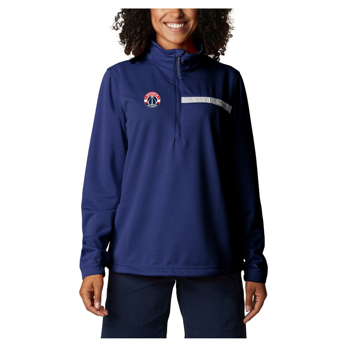 Washington Wizards Women's Skiff Guide Fleece Pullover Top Navy - NBA