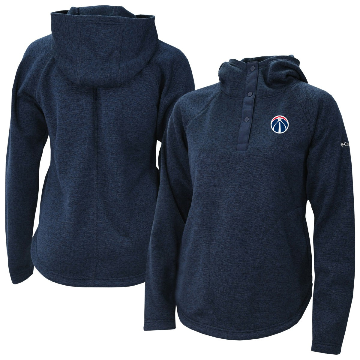 Washington Wizards Women's Sweater Weather Quarter-Snap Hoodie Navy - NBA