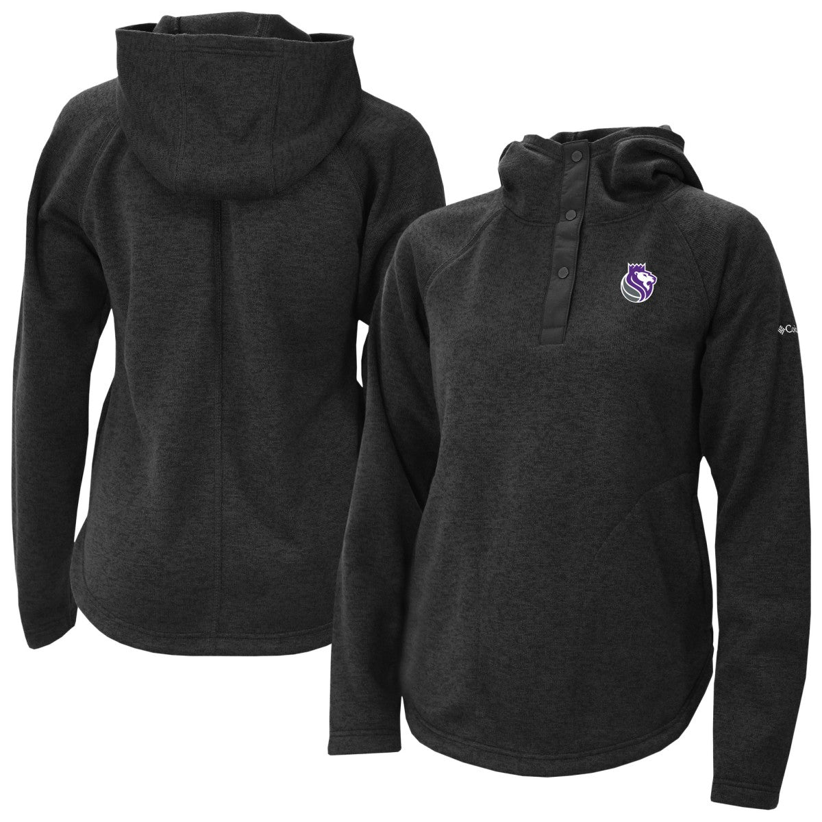 Sacramento Kings Women's Sweater Weather Quarter-Snap Hoodie Black - NBA