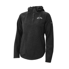 San Antonio Spurs Women's Sweater Weather Quarter-Snap Hoodie Black - NBA