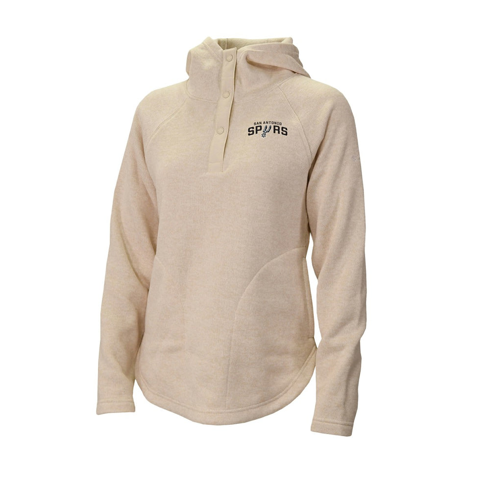 San Antonio Spurs Women's Sweater Weather Quarter-Snap Hoodie White - NBA