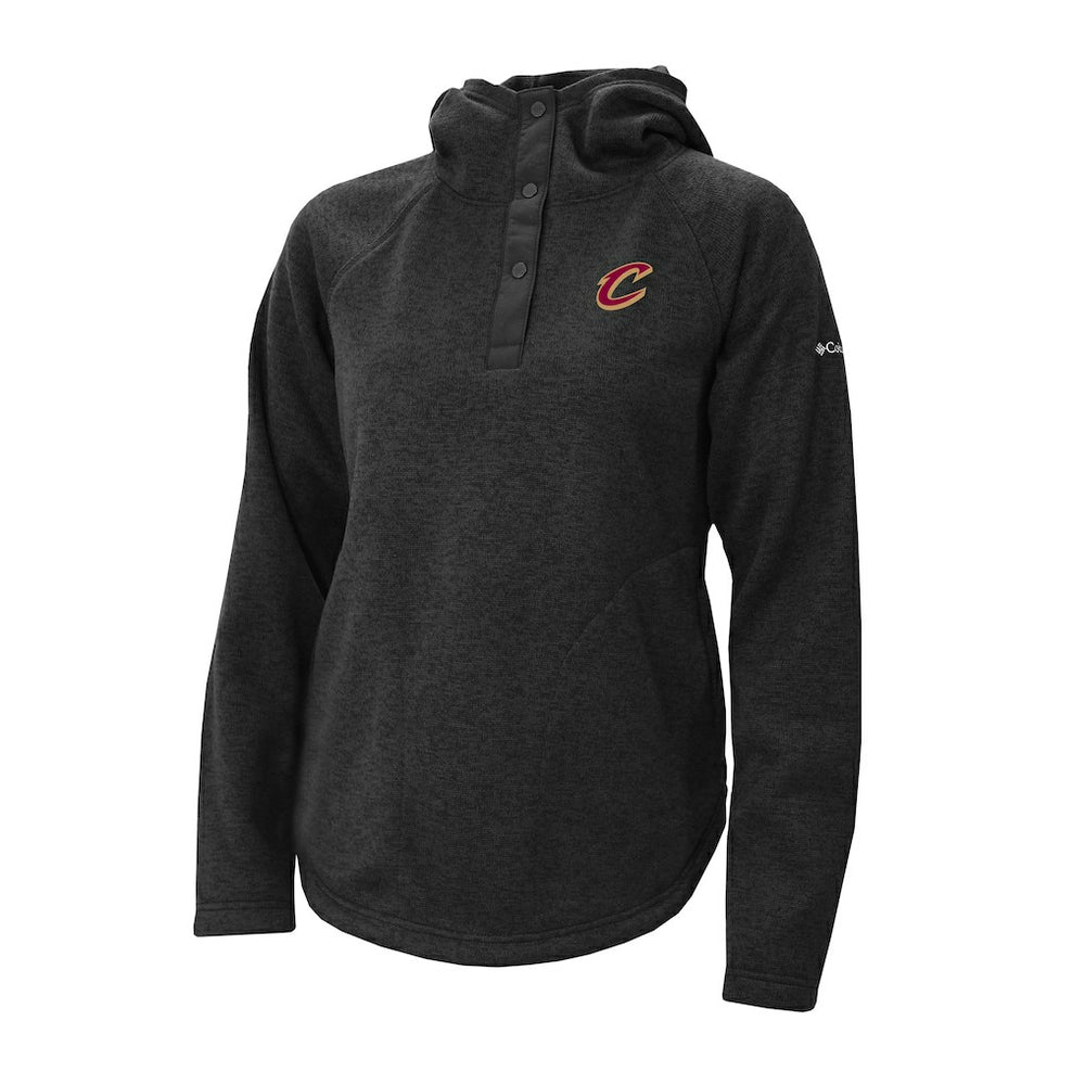 Cleveland Cavaliers Women's Sweater Weather Quarter-Snap Hoodie Black - NBA