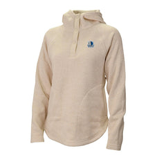 Dallas Mavericks Women's Sweater Weather Quarter-Snap Hoodie White - NBA