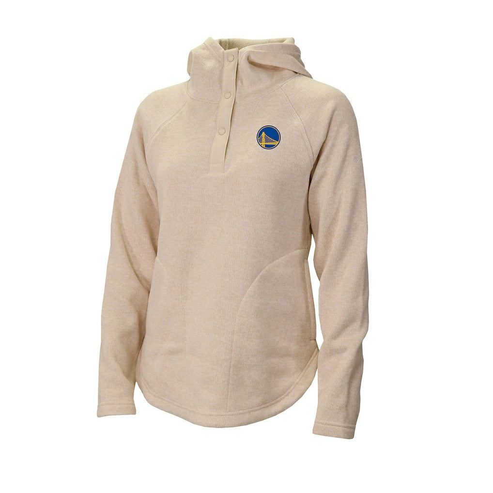 Golden State Warriors Women's Sweater Weather Quarter-Snap Hoodie White - NBA