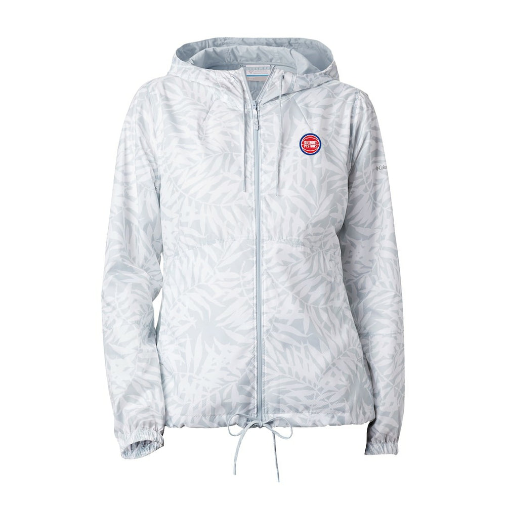 Detroit Pistons Women's Flash Forward Windbreaker White - NBA