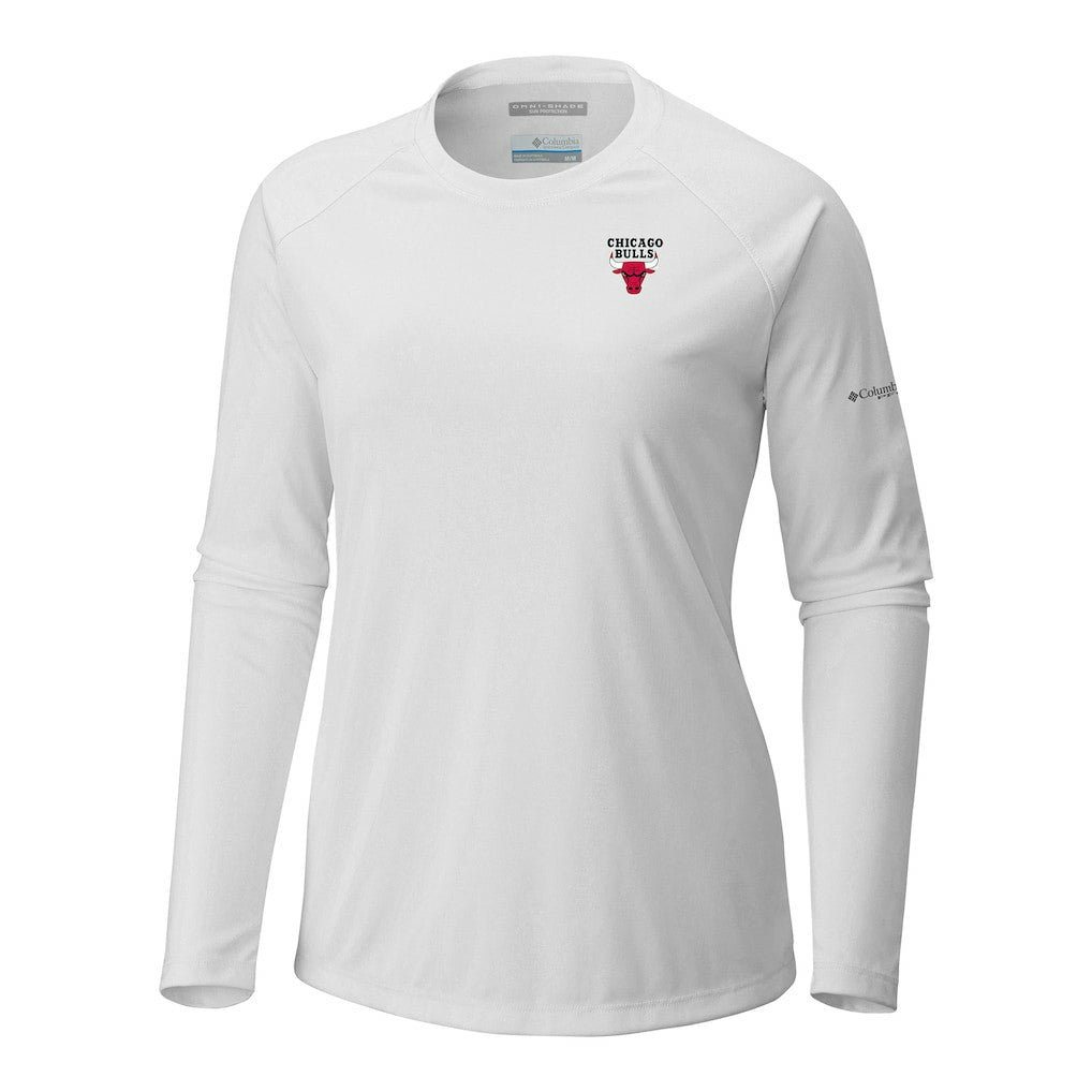 Chicago Bulls Women's Tidal Tee II Long Sleeve T-Shirt White - NBA