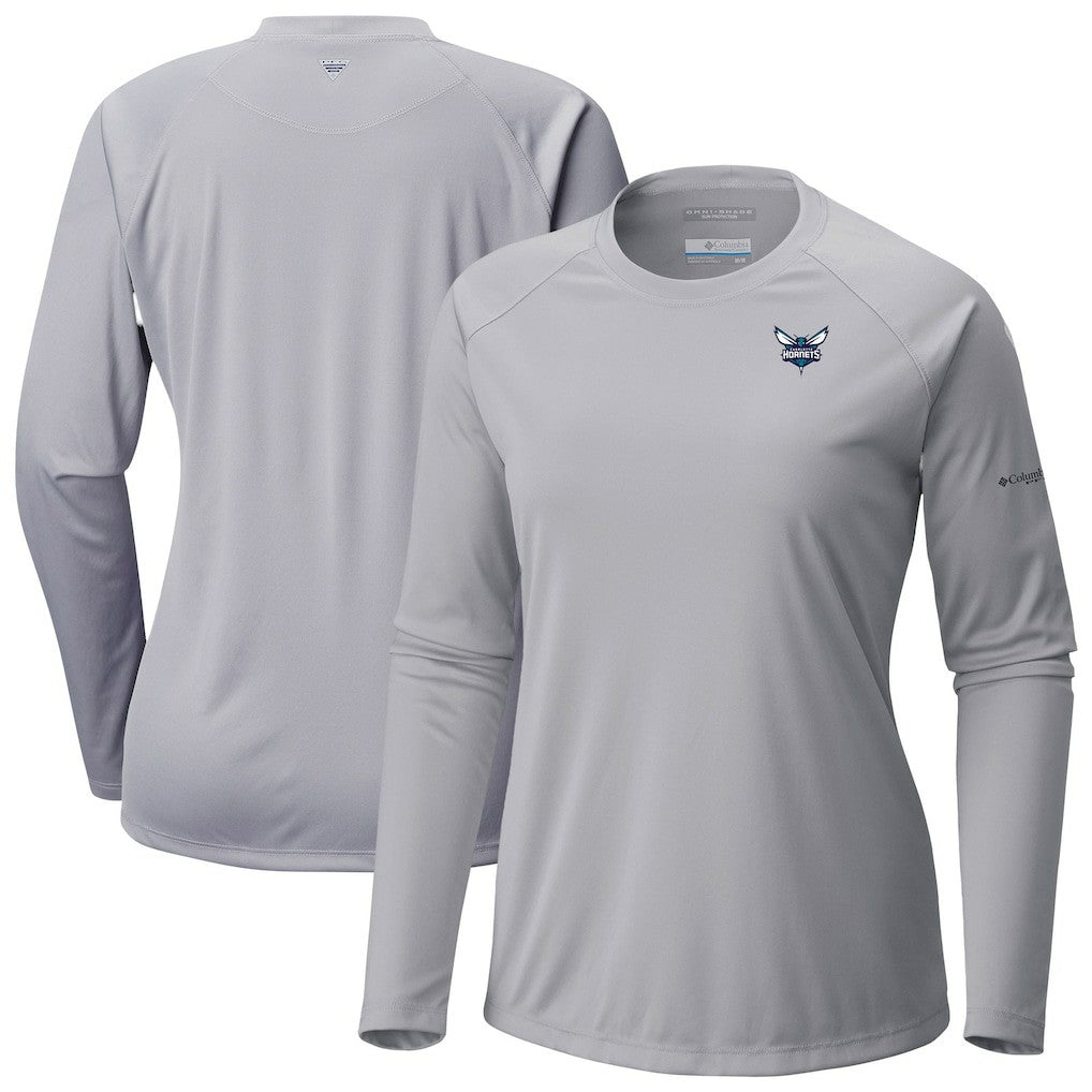 Charlotte Hornets Women's Tidal Tee II Long Sleeve T-Shirt Gray - NBA